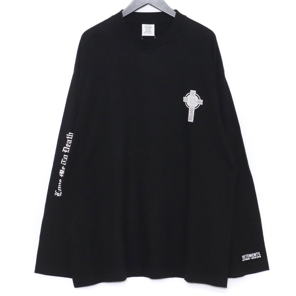 １枚でキマる!!【VETEMENTS 】Death l スウェット シャツ VETEMENTS Love Me to Death L/S Tee - メルカリ