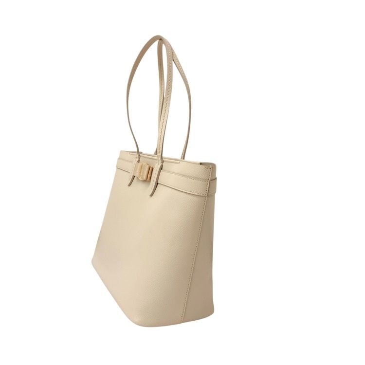 Salvatore Ferragamo ヴァラ ベージュ Salvatore Ferragamo フェラガモ ヴァラリボン バッグ ベージュ