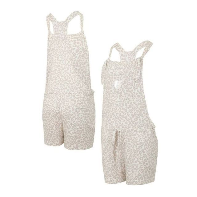 【送料無料】 アンブランデッド レディース ハーフパンツ・ショーツ ボトムス Women's Concepts Sport Cream Baltimore Orioles Montana Hacci Knit Romper Overalls Orl Beige