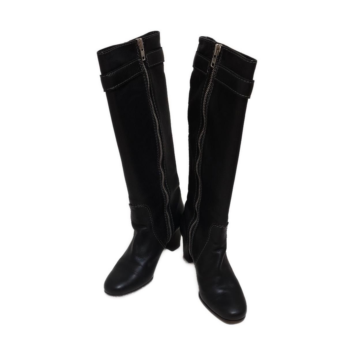 Chloe クロエ ロングブーツ 37 レディース - 黒 37 レザー