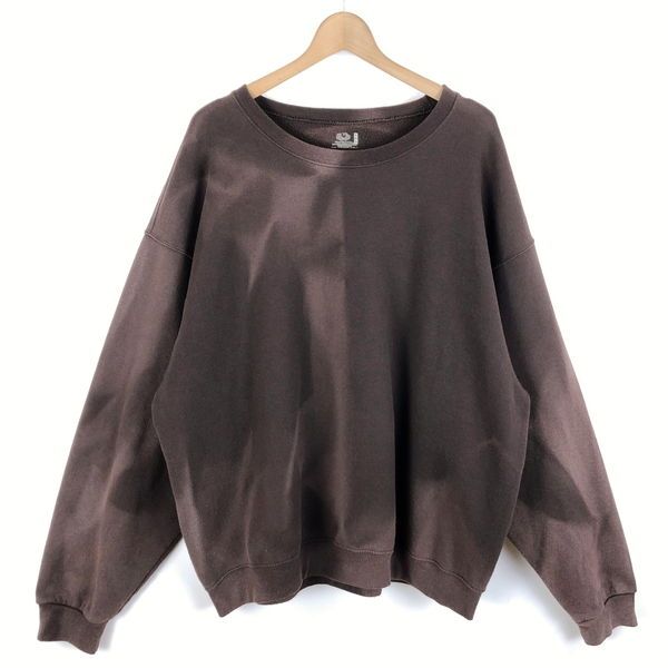 【古着】 FRUIT OF THE LOOM スウェット 無地 ブラウン系 メンズXL 【中古】 n041959