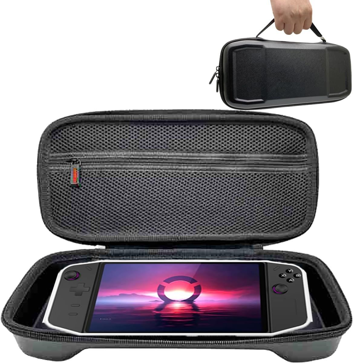 【在庫処分】Lenovo Legion GO For ケース 保護カバー 収納バッグ 防水防塵 軽量 着装まま充電可能 耐衝撃性 無臭で ソフト【HNWEIWEI】Lenovo Legion GO 用 専用保護カバー ゲームコンソール用 ケースカ