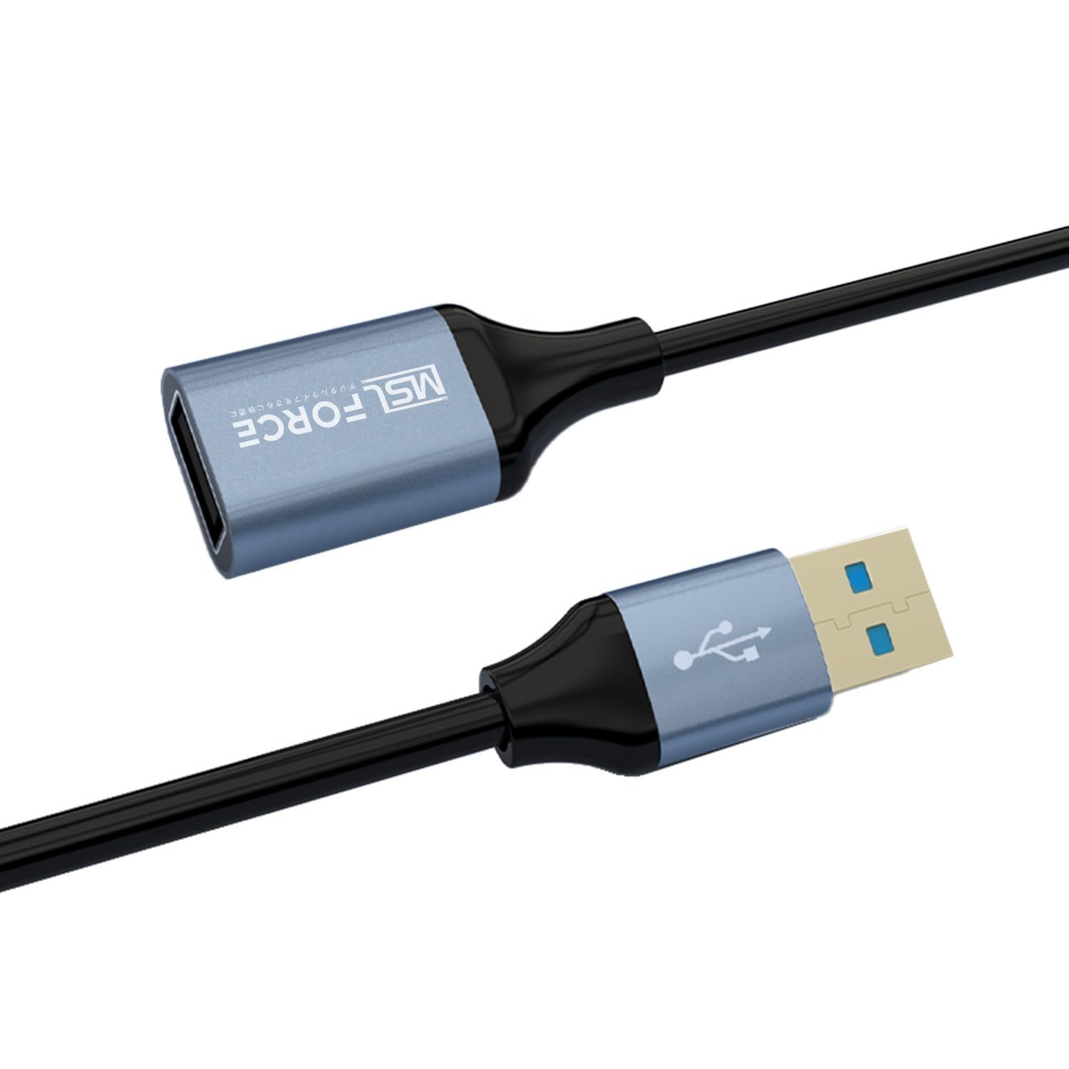 USBケーブル USB3.0 延長 2m Aオス-Aメス スマホ PC 黒 - PCケーブル