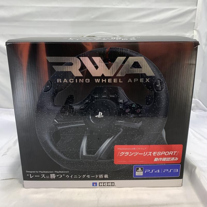 【中古】ｹﾞｰﾑOP）取説欠品/箱傷み)HORI Racing Wheel Apex for PlayStation4 ハンコン PS4 PS3[19]