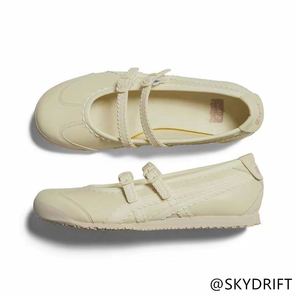 靴 MEXICO 66 TGRS IVORY/CREAM 24cm Onitsuka Tiger MEXICO 66 TGRS 'Ivory Cream' - Rainy Clouds OG