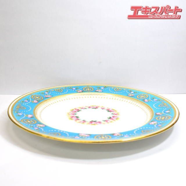 アンティーク MINTON ミントン 金彩 ターコイズブルー キャビネット