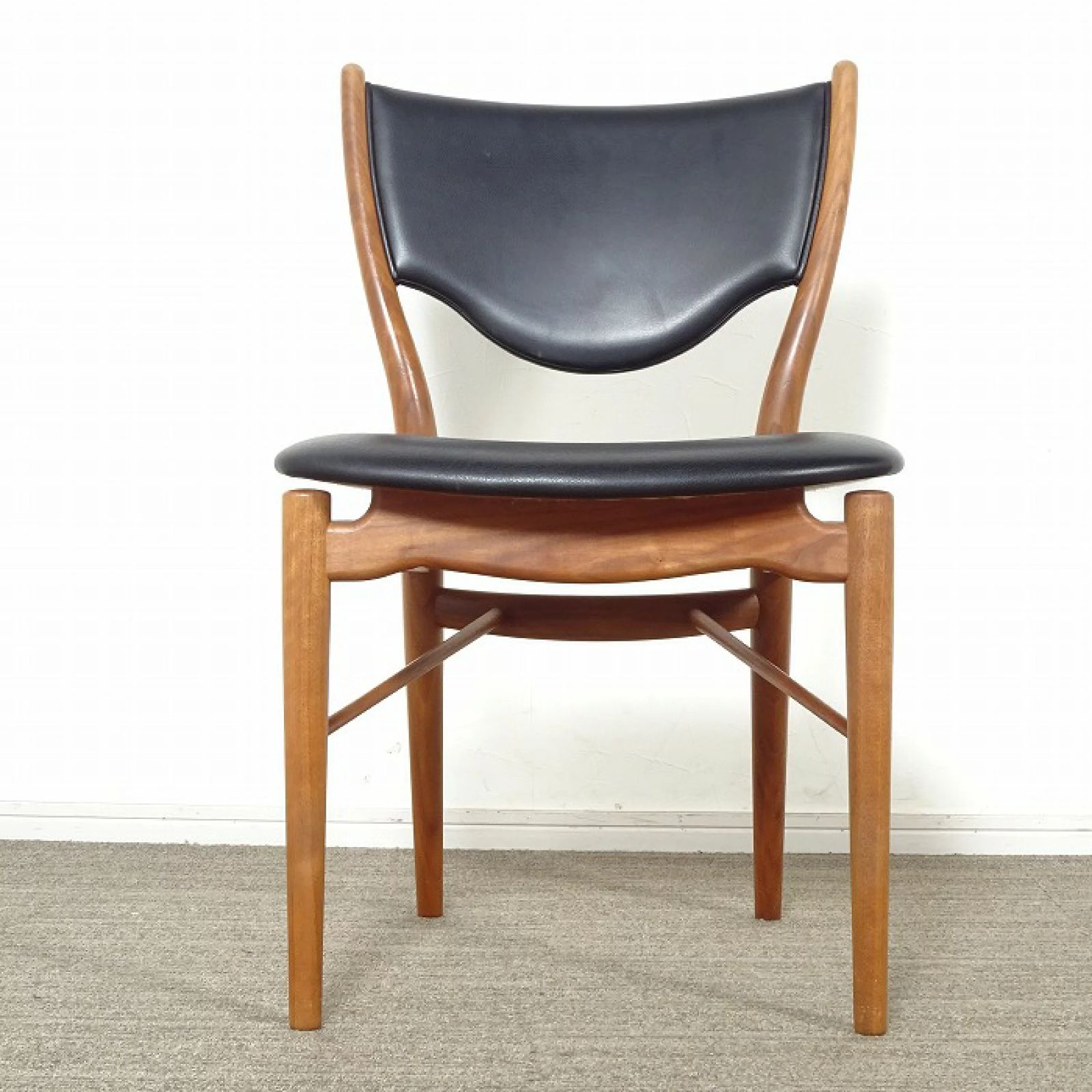 46 chair | Finn Juhl (フィン・ユール) 黒本革 46 chair | Finn Juhl (フィン・ユール) 黒本革 46 chair | Finn Juhl