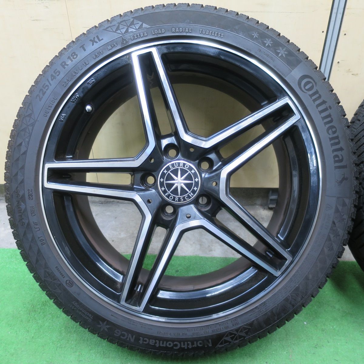 4本価格！22年☆ベンツ 等 EURO FORSCH 225/45R18 スタッドレス 