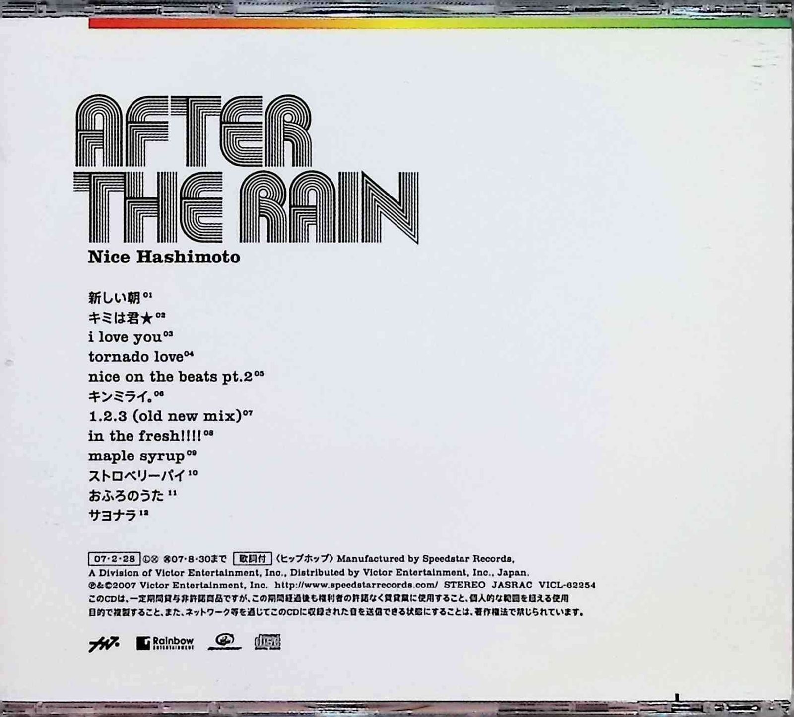 AFTER THE RAIN / ナイス橋本 (CD) - メルカリ