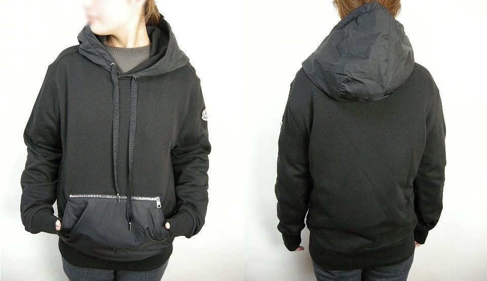 サイズS□新品□モンクレール ナイロンポケット切替スウェット
