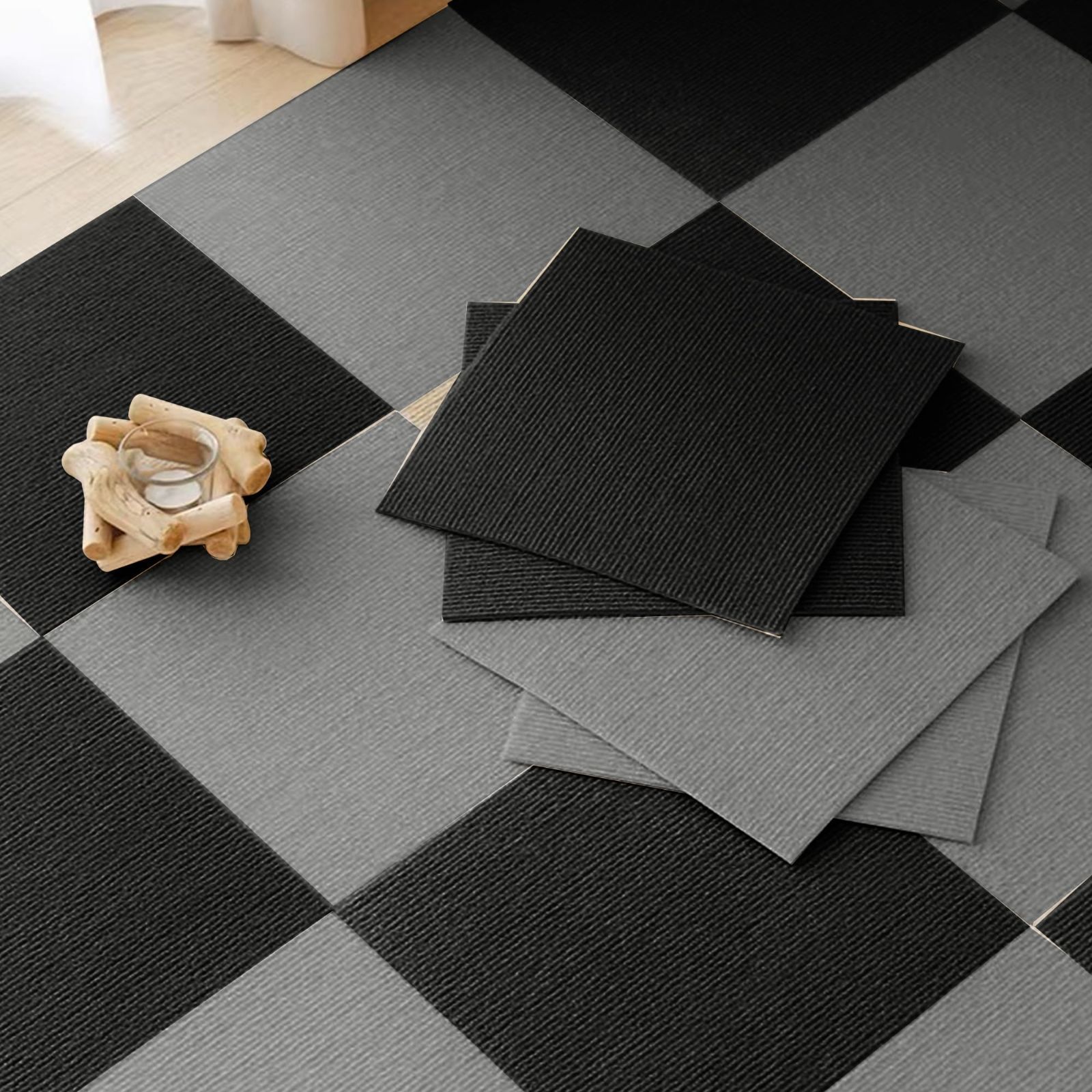 ジョイントマット タイルカーペット タイルカーマット 90枚 30×30cm