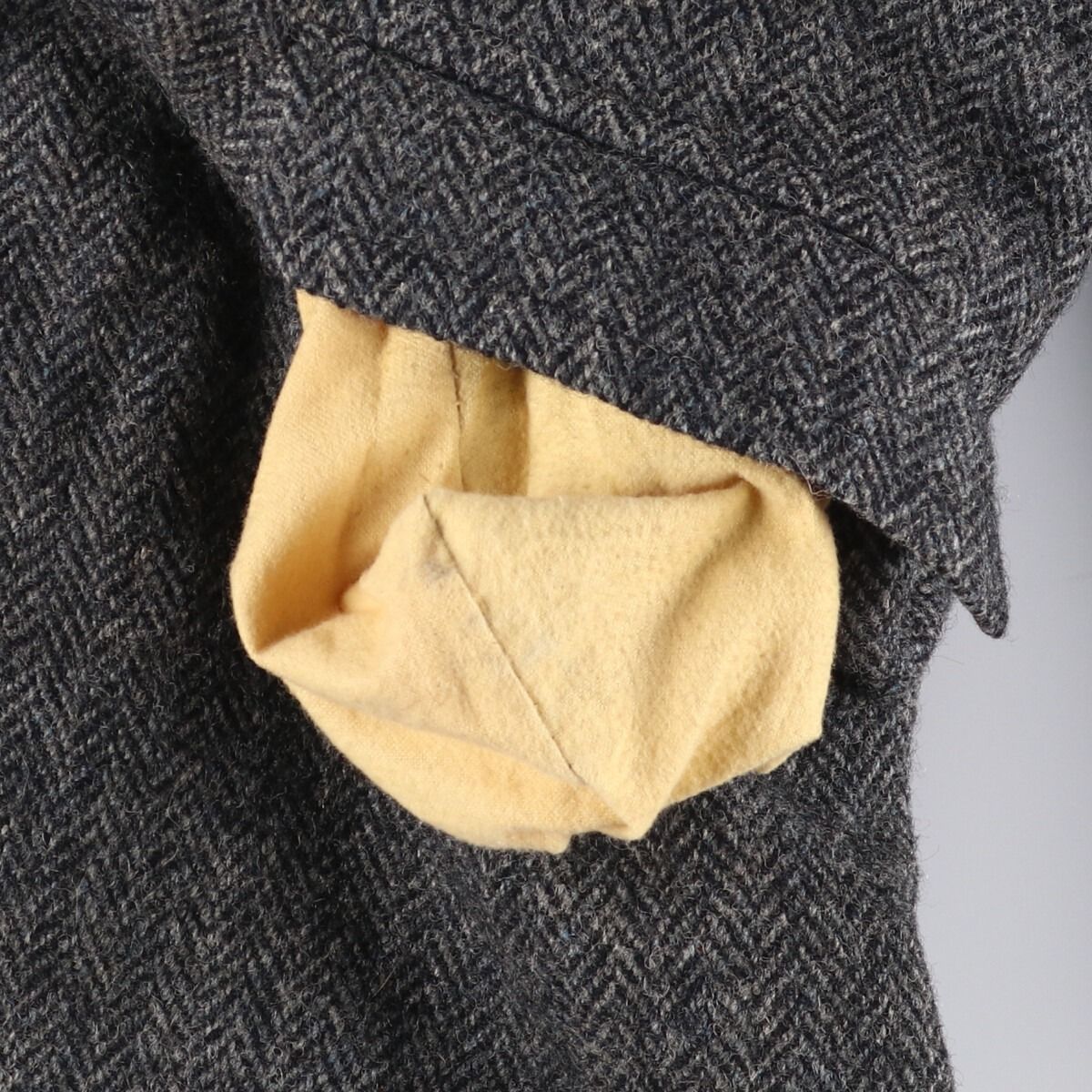 Harris Tweed 70s チェスターコート 古着 70s Harris Tweed ハリス ツイード old ウール チェスター