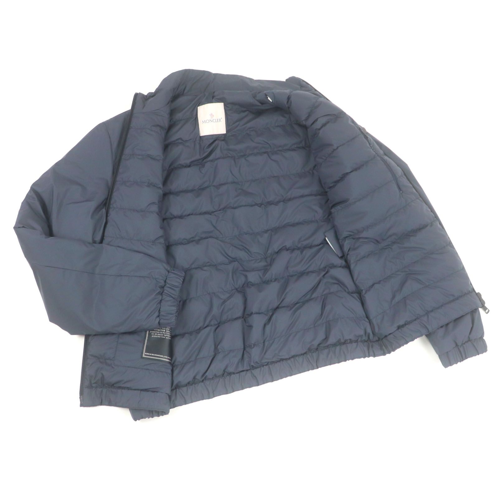 極美品□MONCLER モンクレール 25SS BERRE GIUBBOTTO レザーロゴ  