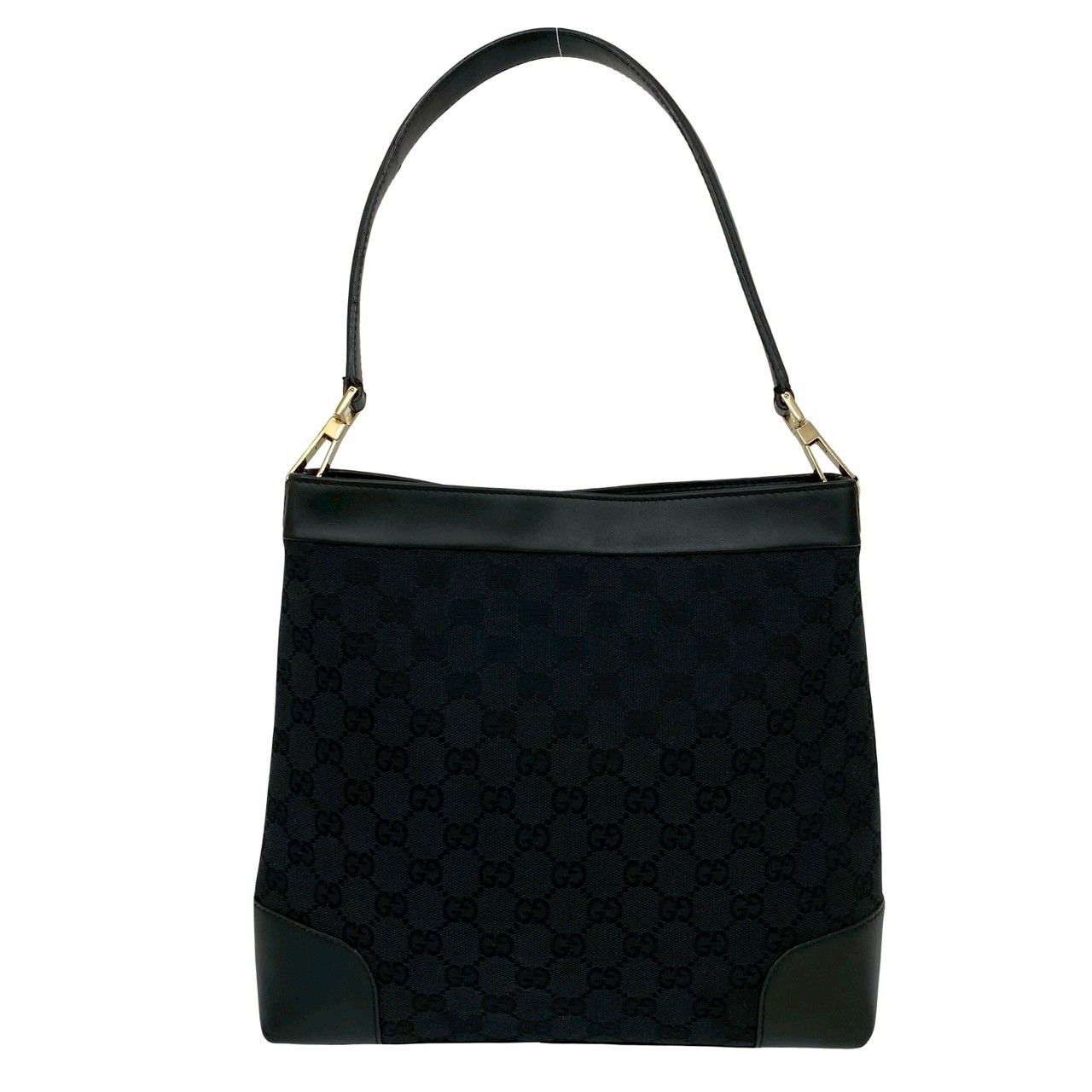 極 美品 袋付 GUCCI グッチ GG キャンバス レザー 本革