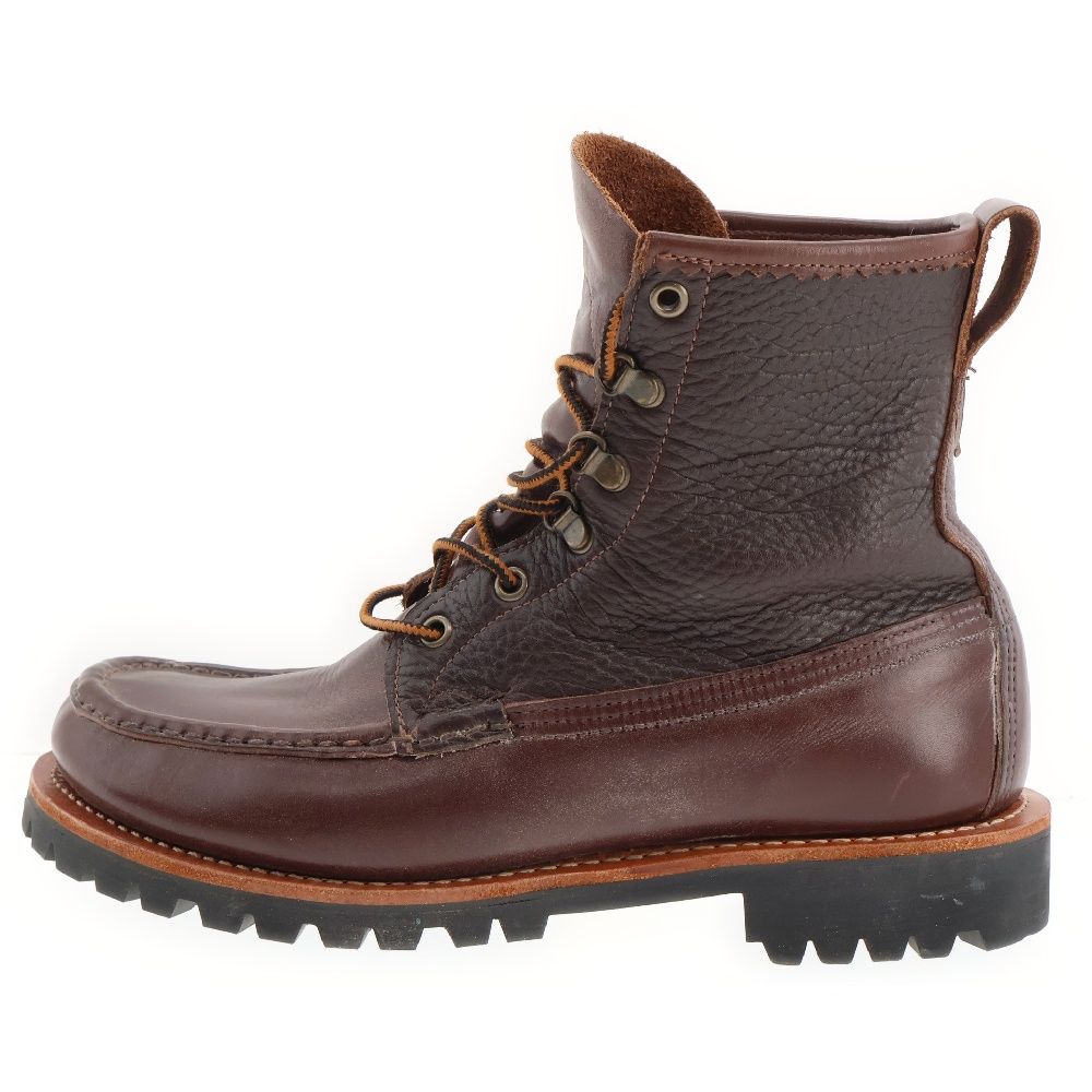 超希少！☆ラッセルモカシン　ショート サファリ 25㎝　本革　ブラウン×グリーン 超希少！☆ラッセルモカシン ショート サファリ 25㎝ 本革 ブラウン