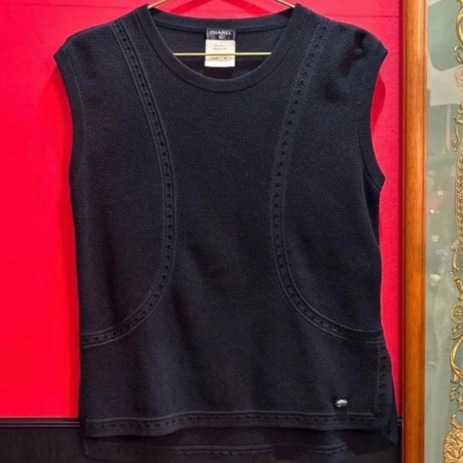 CHANEL サマーニット ノースリーブ vintage CHANEL