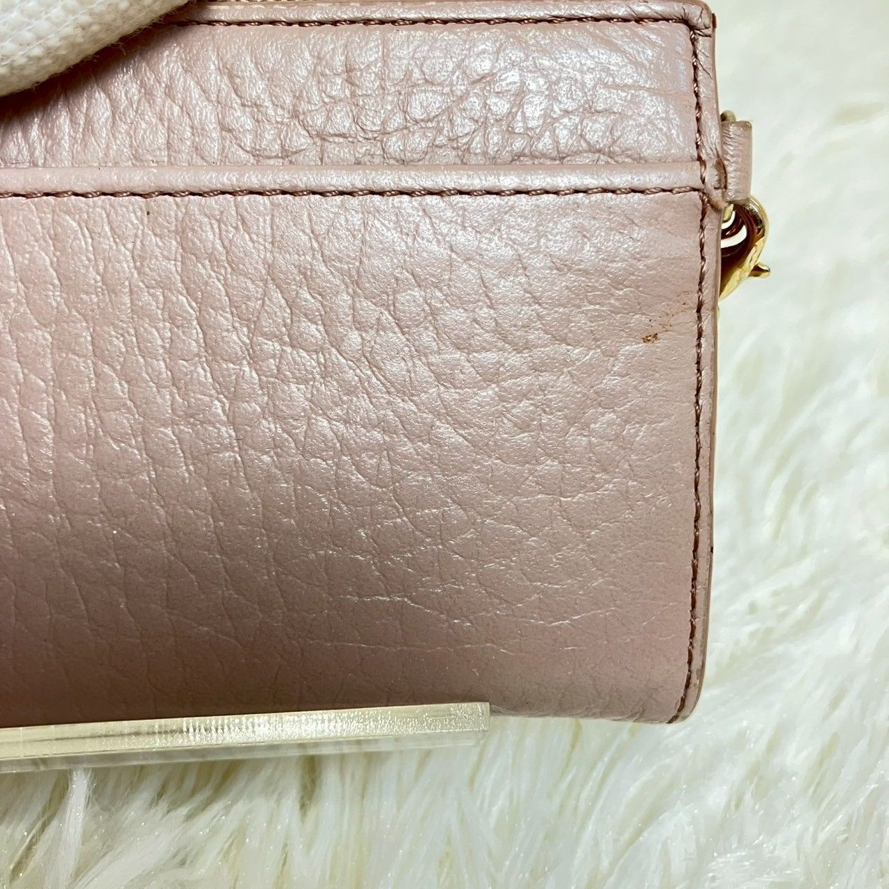 アタオ ベル ミニ財布 コインケース キーケース L字ファスナー ピンク