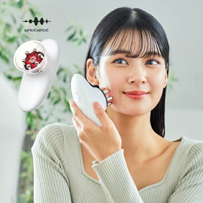 WAVEWAVE EMS SLim Esthe スリムエステ 吸引 低周波 引き締め LED スキンケア 美顔器 顔 フェイシャル フェイス お腹 二の腕 ウエスト 太もも お尻 ヒップ 家庭用 美容 吸引機 ダイエット エクササイズ