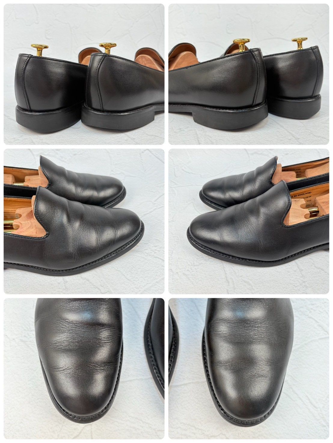 サンダースSANDERSスリッポンローファーブーツBEAUTIFULSHOES 希少】SANDERS サンダース 1314B スリッポン ローファー 黒 8.5