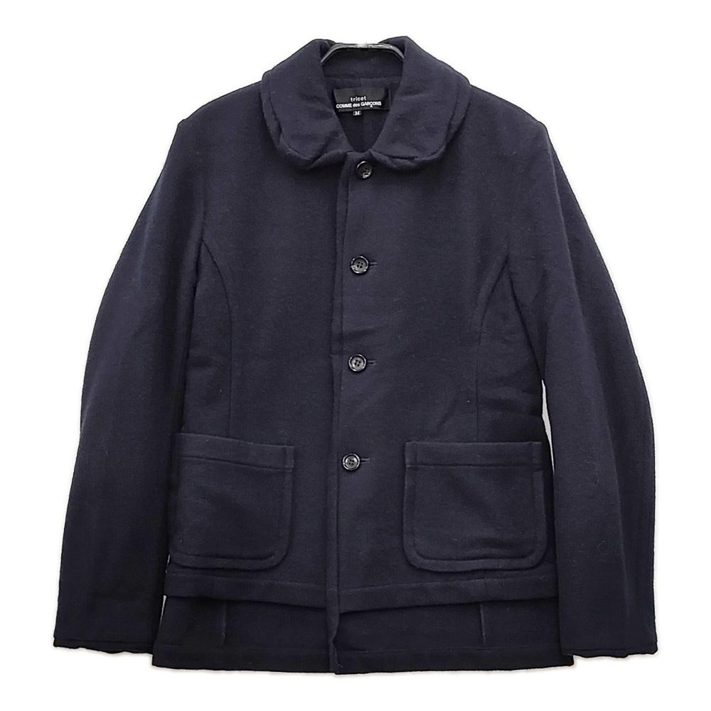 tricot COMME des GARCONS 丸襟 ウール ショートコート TL-J020