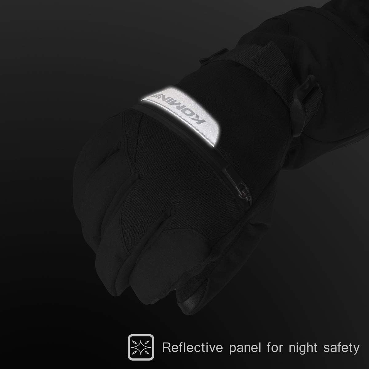 Black システムウインターロンググローブ