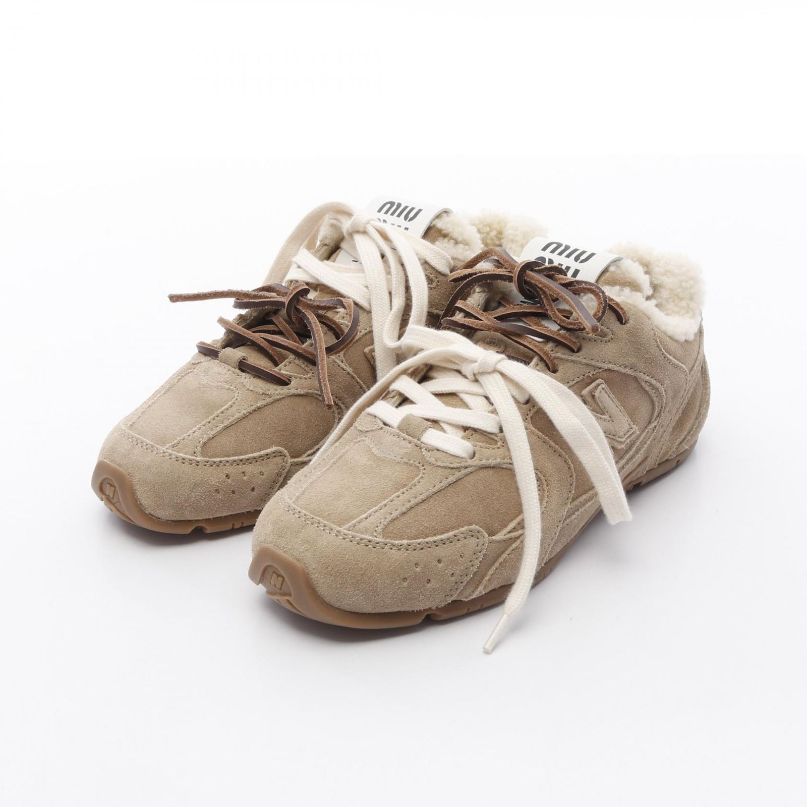 ミュウ ミュウ Miu Miu スニーカー Miu Miu × New Balance ベージュ 