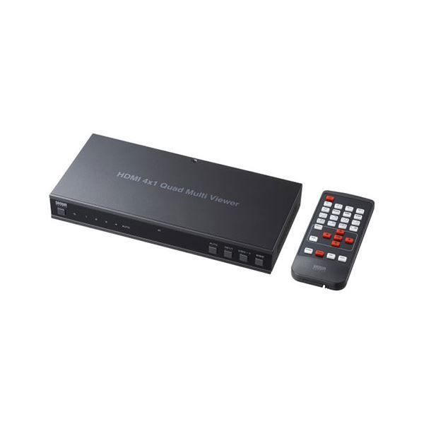 サンワサプライ 4入力1出力HDMI画面分割切替器 4K 60Hz対応 SW-PHD41MTV