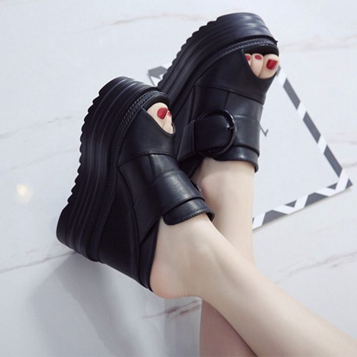  サマーブーツ ブーツサンダル 厚底 靴 レディース シューズ サンダル オープントウ ウェッジソール ぺたんこ さんだる ストーム 夏物 美脚 jinzu 01 ハイヒール パンプス パンプス