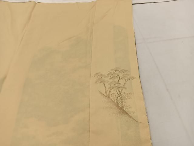 ベストストア日本一受賞店！■平和屋着物■豪華色留袖　寿光織　作家物　山水文　金糸　逸品　未使用　km168 平和屋着物□豪華色留袖 作家物 花車文 金彩 正絹 逸品 AAAW4625br ベスト