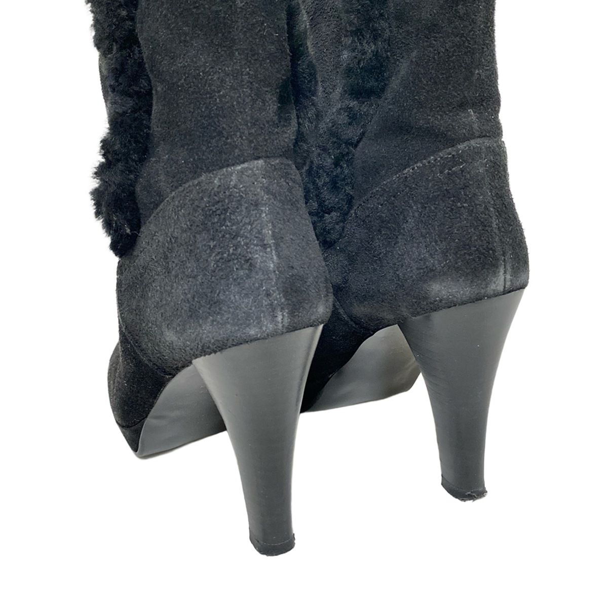 サイズも豊富。 DIANA ダイアナ ショートブーツ 23 レディース - 黒 ファー