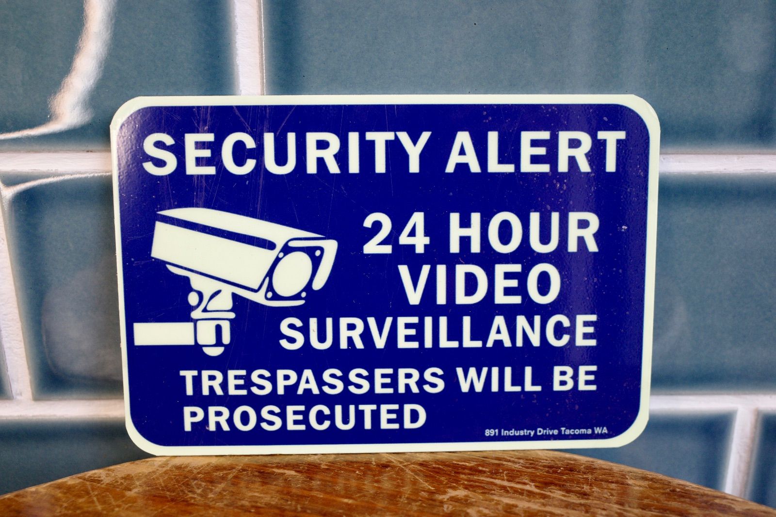 監視カメラ看板】24Hour Security on 銘打つ Duty Sign！