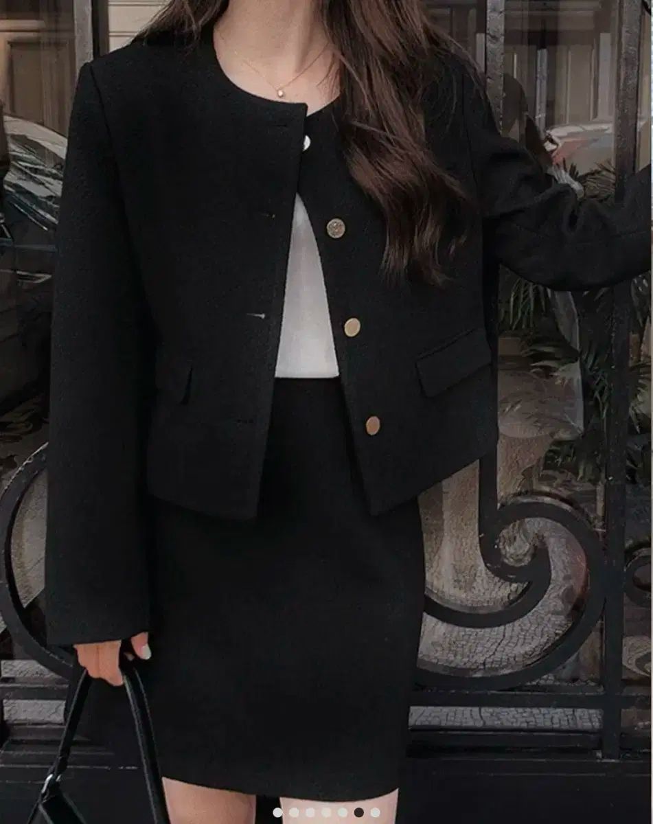 SLOWAND ツイード セットアップ S ダークネイビー