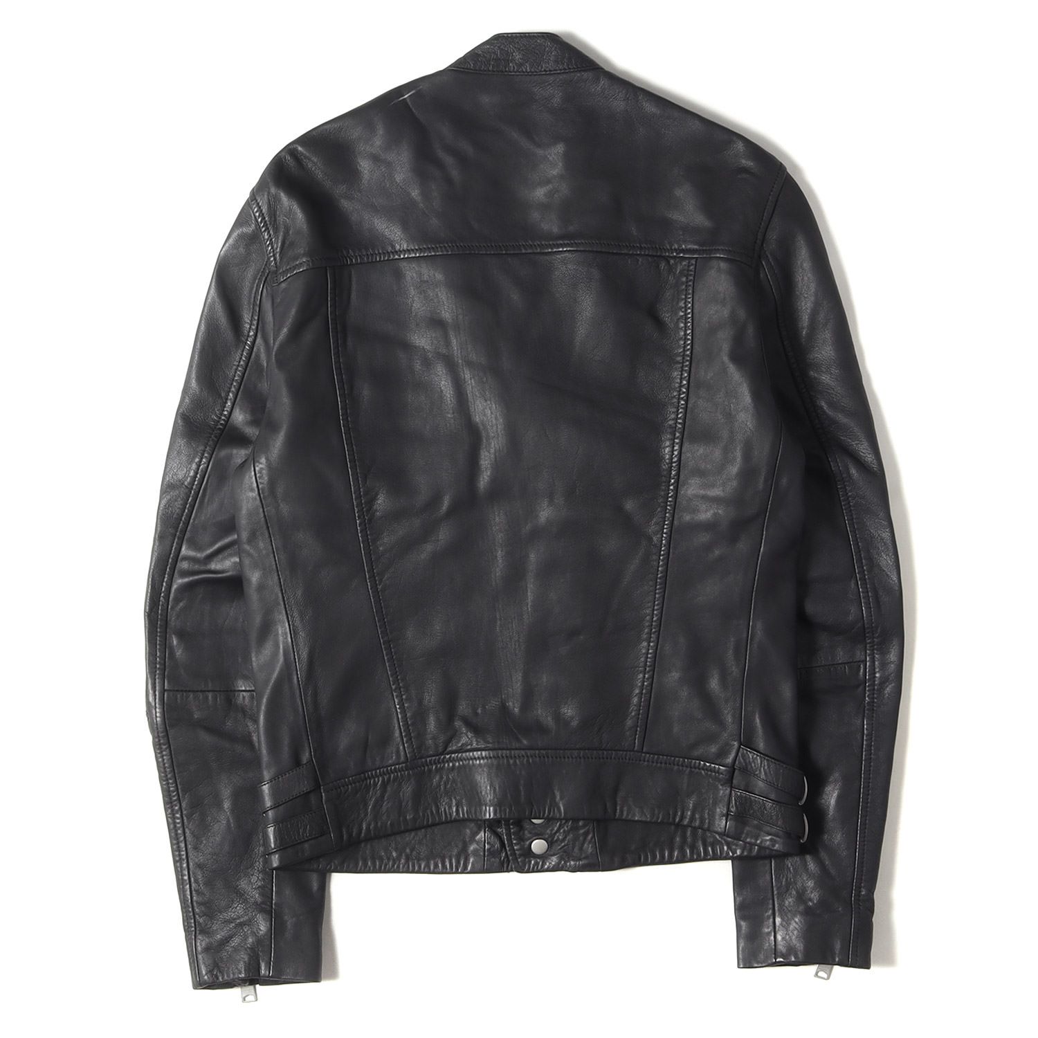 ALLSAINTS もろう レザーMA-1 ブルゾンS