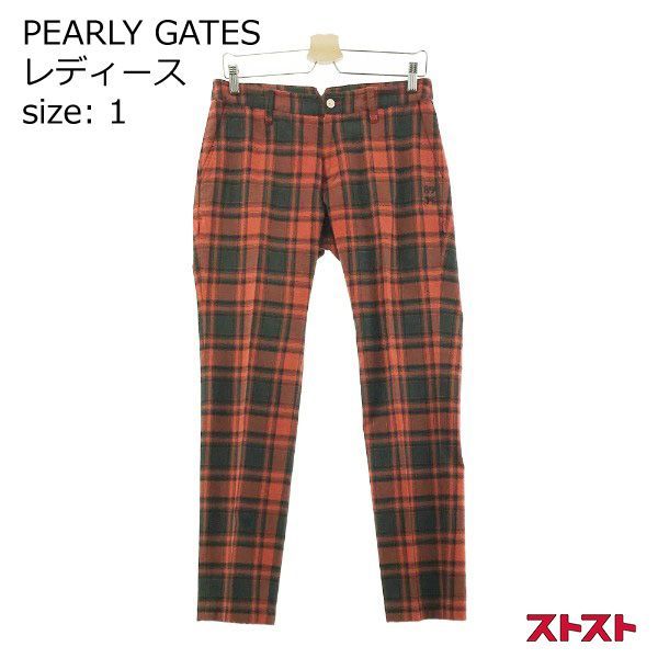 PEARLY GATES パーリーゲイツ 裏地付 ストレッチパンツ チェック柄