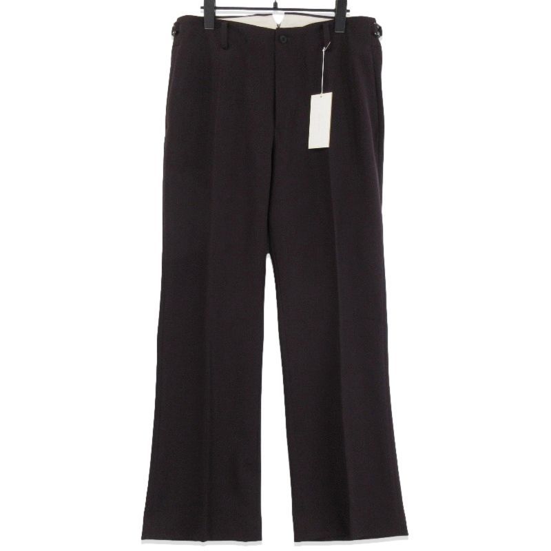IRENISA イレニサ SEMI FLARE TROUSERS IH-25SS-P017-NDK フ パンツ スラックス BURGUNDY 3 71012459