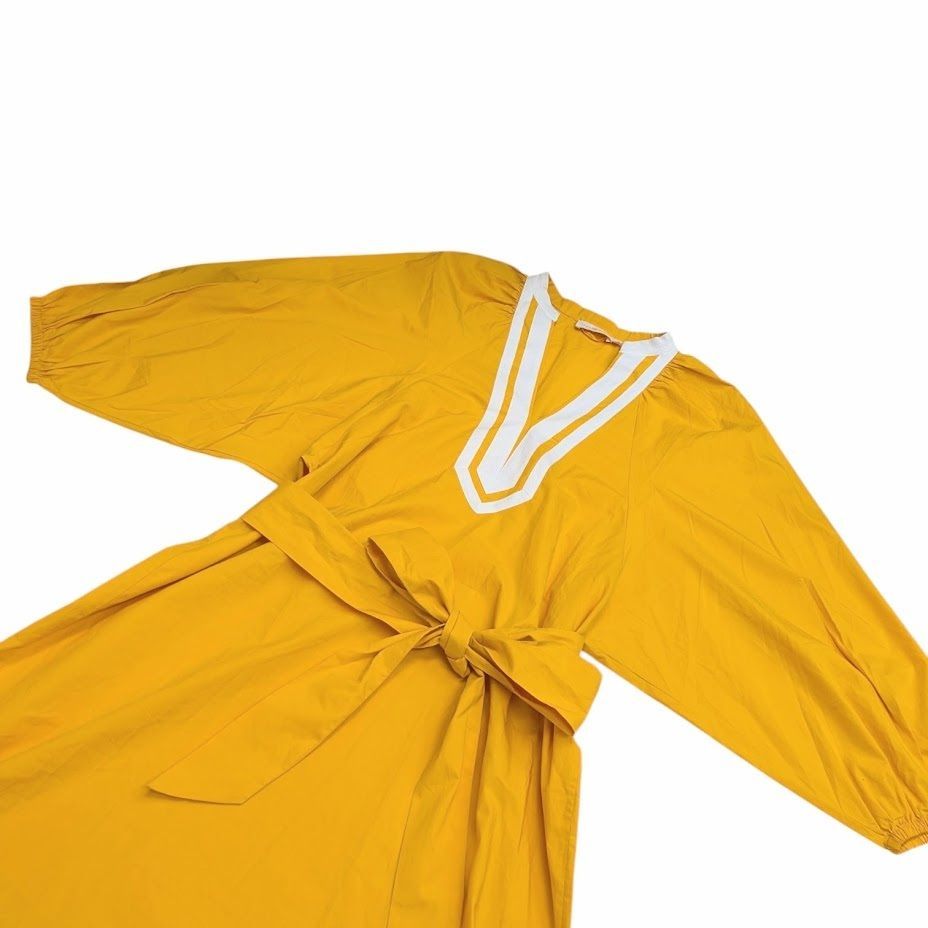 TORY BURCH Puff Sleeve Cotton Poplin One Piece トリーバーチ
