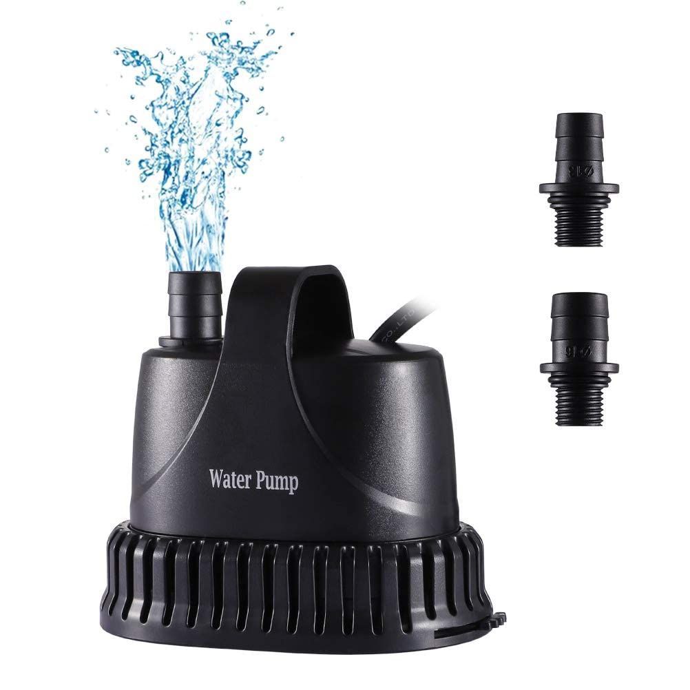 【新着商品】LEDGLE 水中ポンプ 吐出量800L/H 最大揚程1.8M 100v ミニポンプ 循環ポンプ 給水・排水ポンプ 潜水インストール 水族館給水 水槽水循環 静音設計 15W