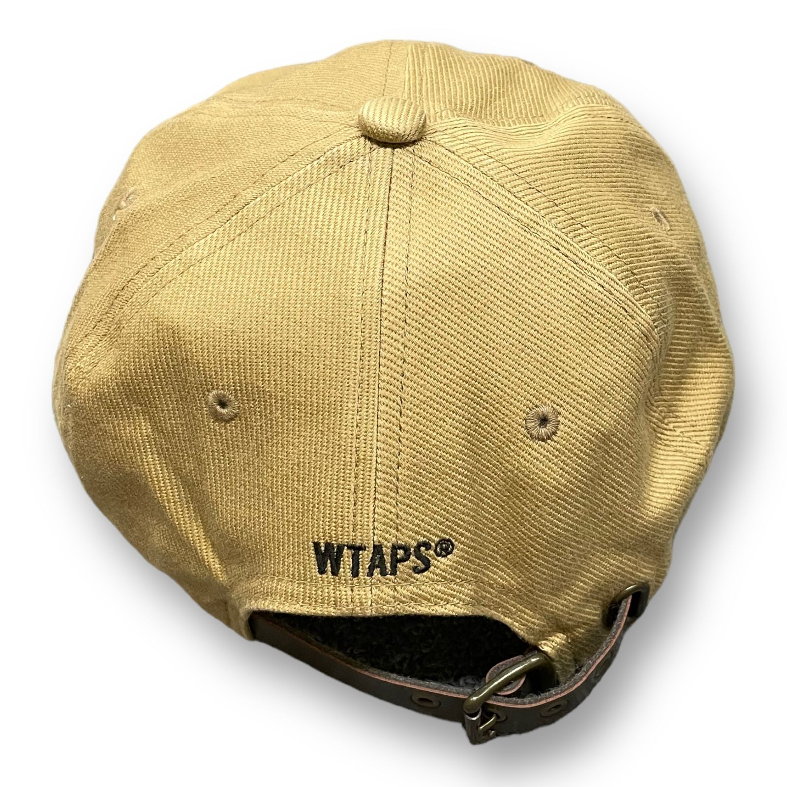 美品 WTAPS 21AW T-6H 03 CAP / COTTON. TWILL コットンツイル ロゴ刺繍 キャップ 帽子 ダブルタップス  212HCDT-HT07 ベージュ F 53289A - メルカリ