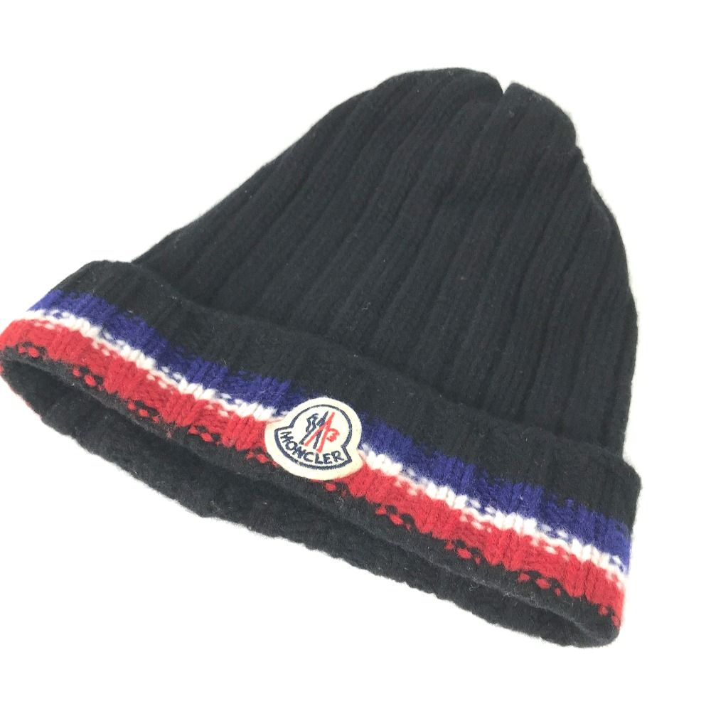 MONCLERモンクレール　ウール ニット帽 MONCLER(モンクレール) / ニットキャップ/--/ウール/BLK/メンズ