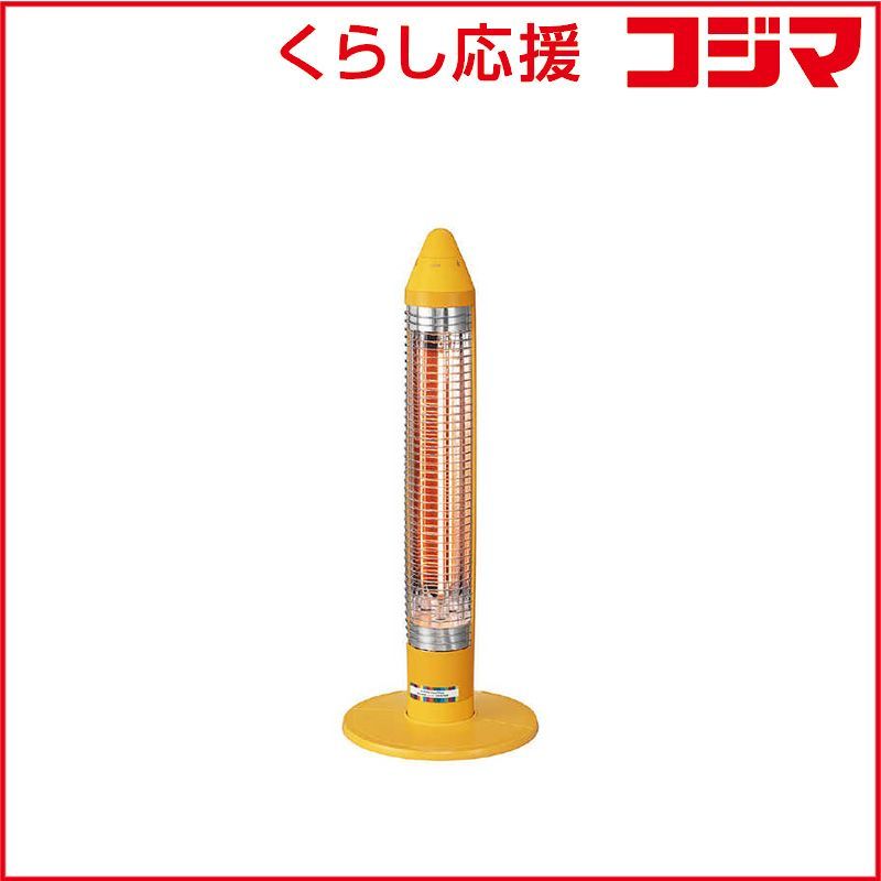コイズミ KOIZUMI 遠赤電気ストーブ 600W グラファイトヒーター サクラクレパス クーピーペンシル やまぶきいろ KKS-06253 D