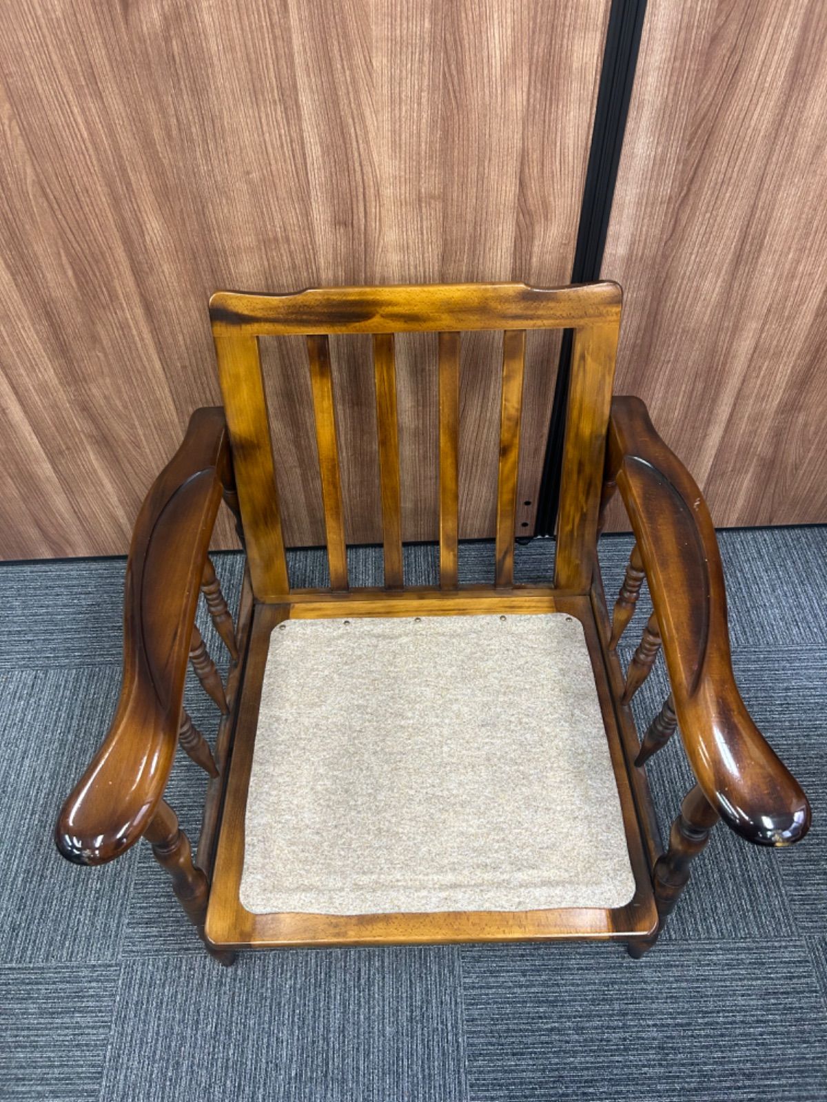 2脚 ビンテージ カリモク60 Kチェア ミッドセンチュリー 1人掛×2 ソファ