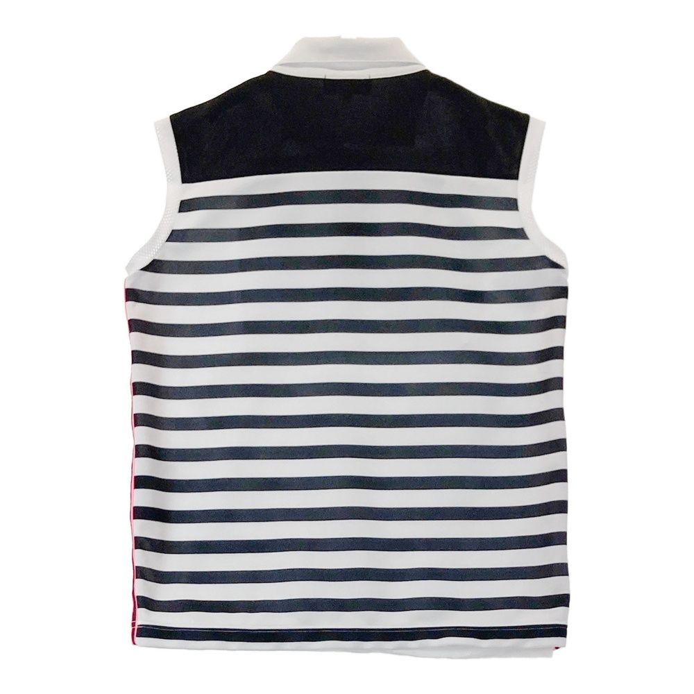 サイズ：38 ARCHIVIO アルチビオ ノースリーブ ポロシャツ ボーダー柄