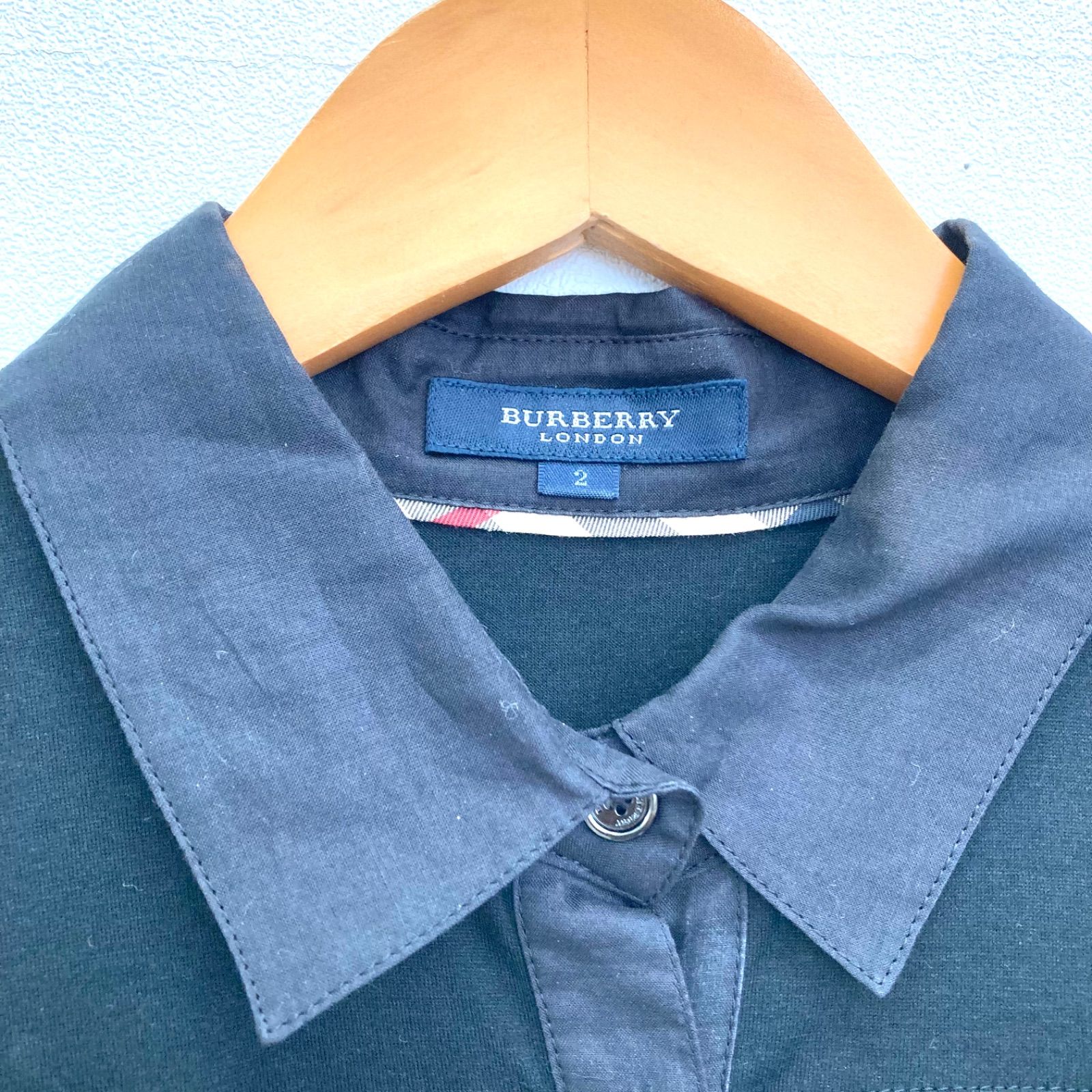 BURBERRY】バーバリー 半袖 襟付き シャツ 春夏 レディース