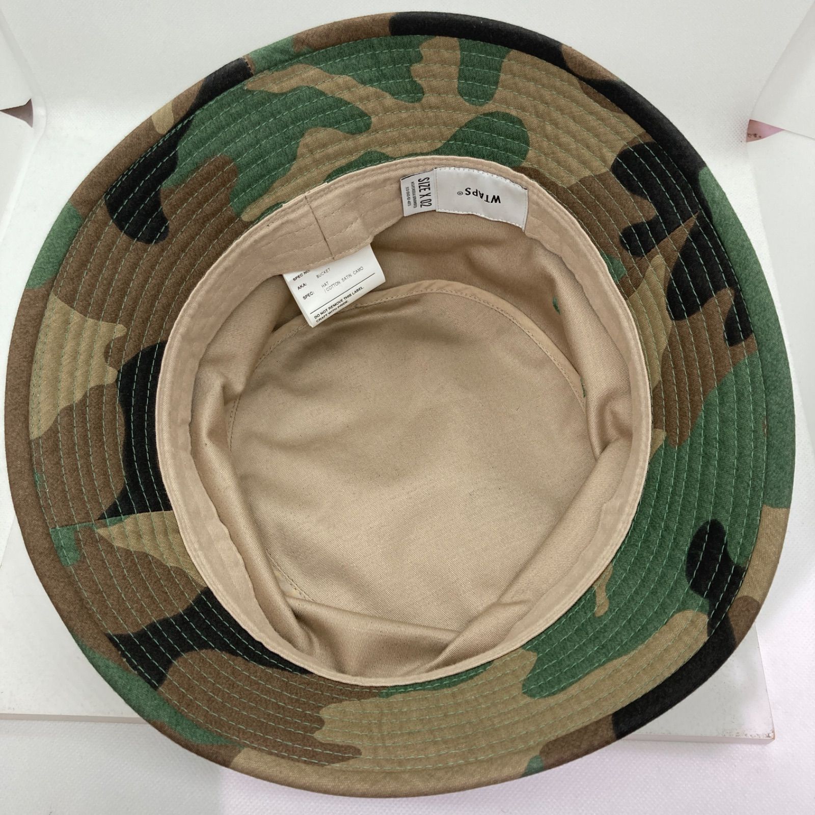 WTAPS 20AW BUCKET HAT COTTON SATIN CAMO 202HCDT-HT15 ダブル