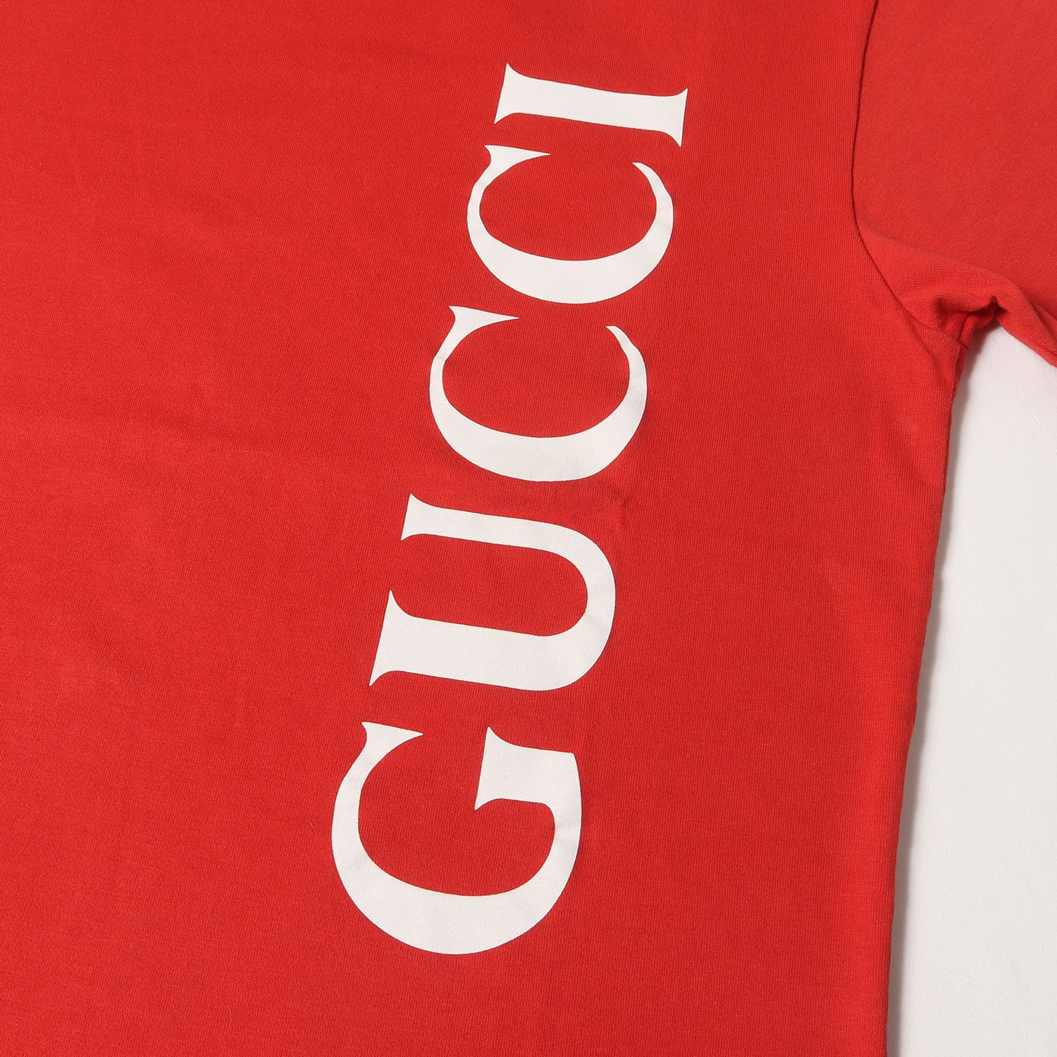 GUCCI グッチ Tシャツ サイズ:XS / スタンドロゴ プリント T