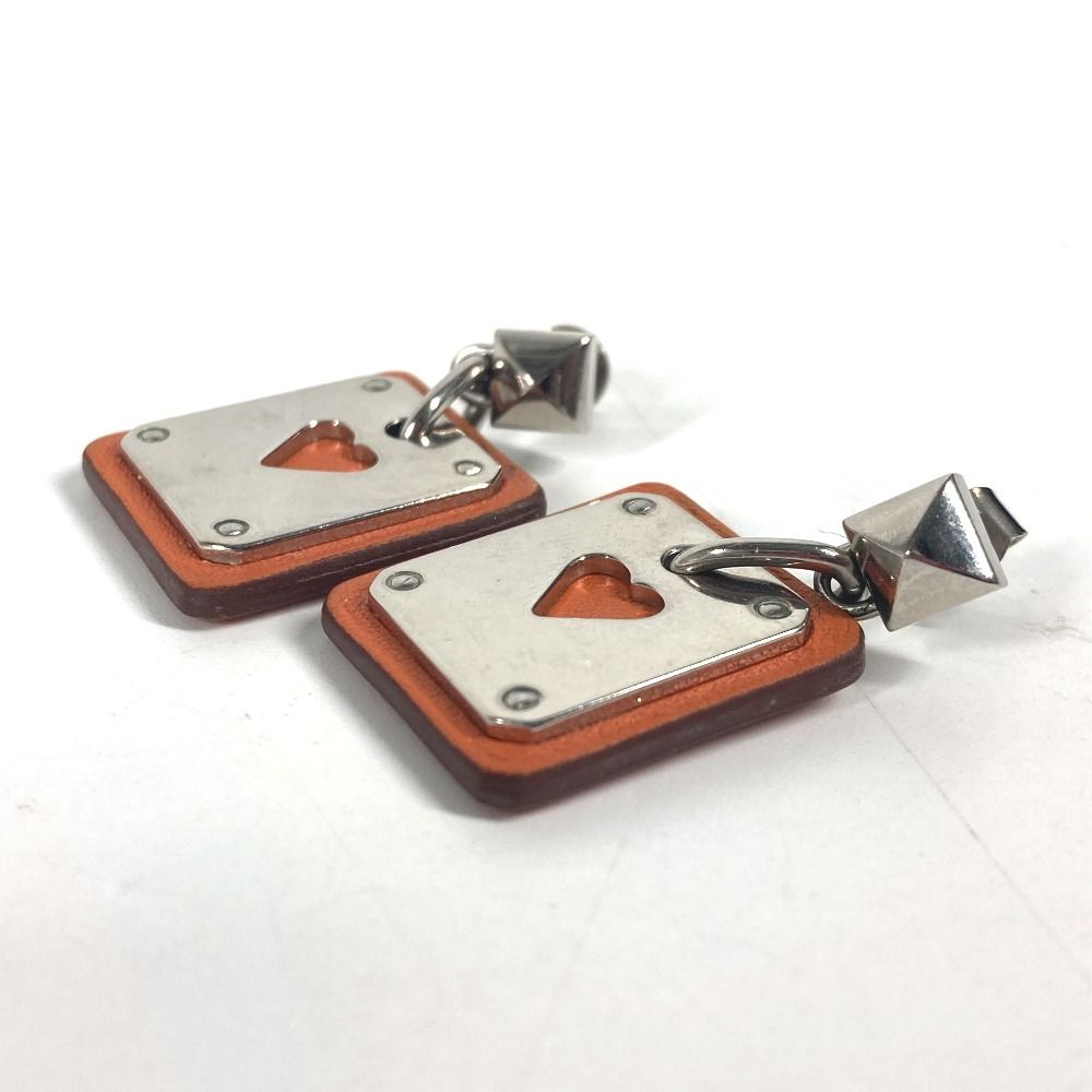 エルメス メタル シリーズ ピアス シルバー HERMES(エルメス) ロゴ ラウンド ピアス メタル ピアス 丸型