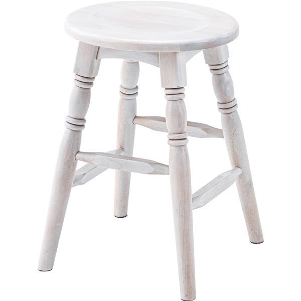 カウンターチェア 2脚セット ホワイト