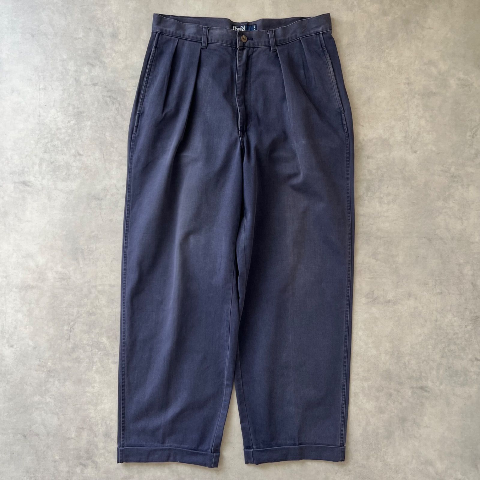 80s Polo by Ralph Lauren chino pants navy ラルフローレン ポロチノ ネイビー