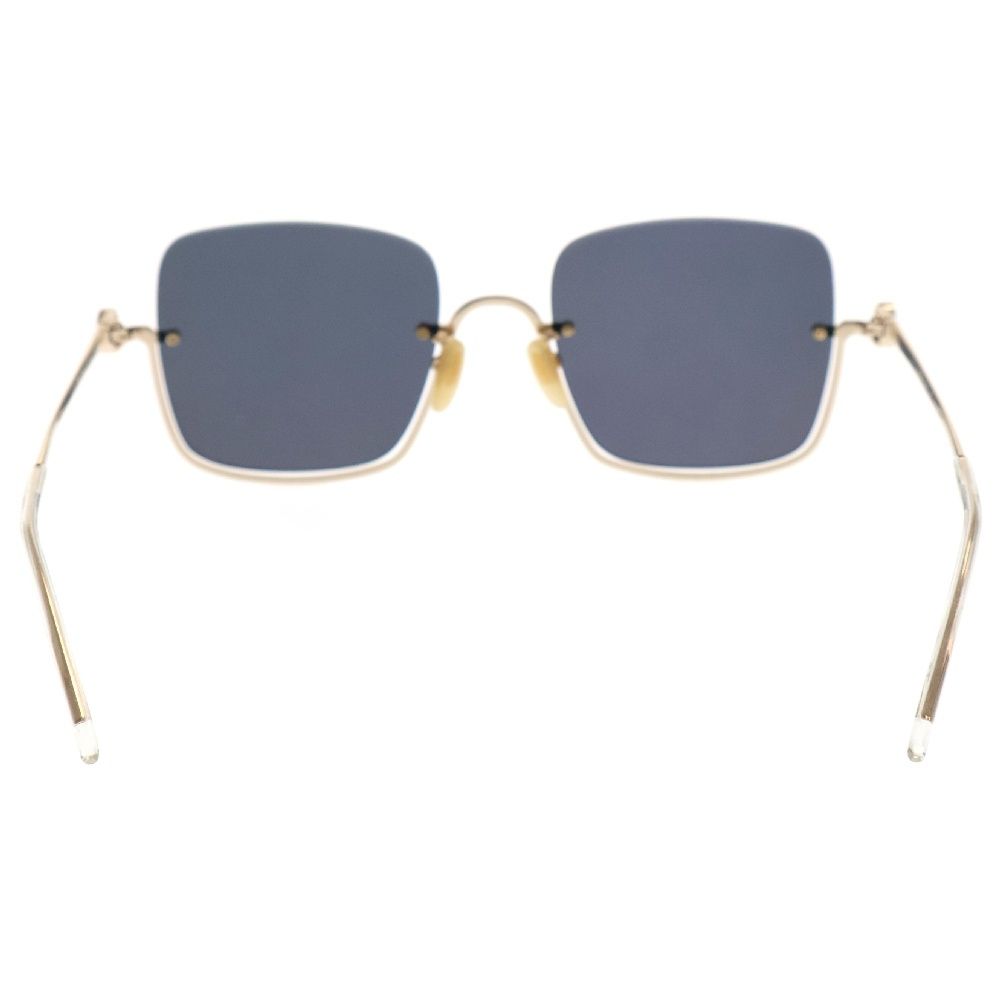 GUCCI GUCCI (グッチ) ハーフリム メタルフレーム ブラックレンズ