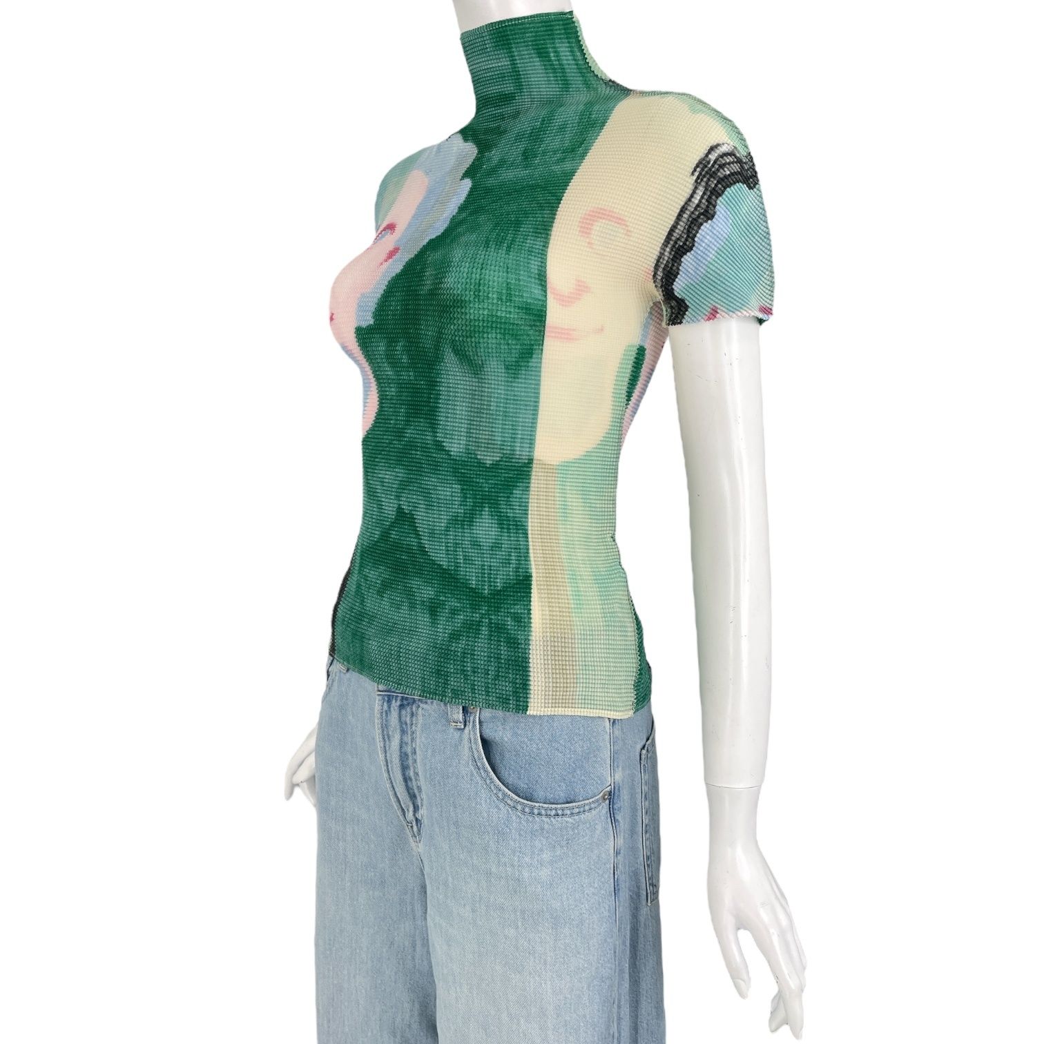 me ISSEY MIYAKE ミー　イッセイミヤケ　ペイント　カットソー レア 希少 新品同様 ME ISSEY MIYAKE ミーイッセイミヤケ
